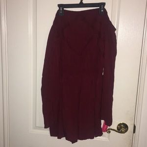 Target Xhilaration Burgundy Romper Size XL